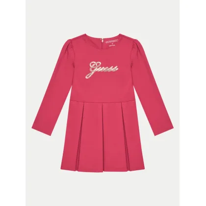 Zdjęcie Guess Sukienka codzienna K4BK00 KAUH0 Bordowy Regular Fit