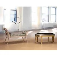 Picture Antique unique living room bench - Morello Gianpaolo