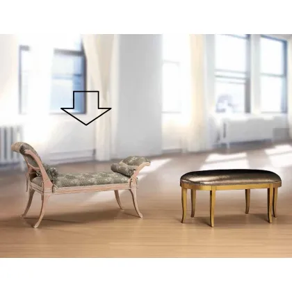 Zdjęcie Antyczna unikalna ławka do salonu - Morello Gianpaolo