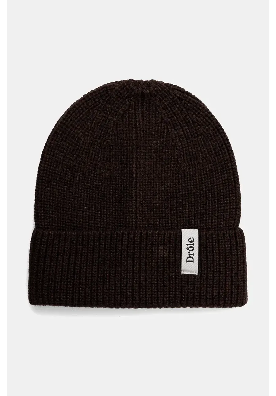 obrazek 1 Drôle de Monsieur czapka wełniana Le Bonnet DrUle kolor brązowy wełniana E.BN100.WO007.BN Le Bonnet DrUle
