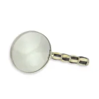 Picture Magnifying glass with a stylish handle in a round frame