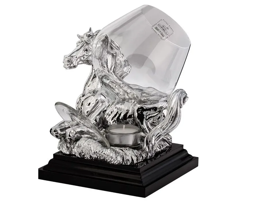 picture 1 A decoration with a horse for cognac warming