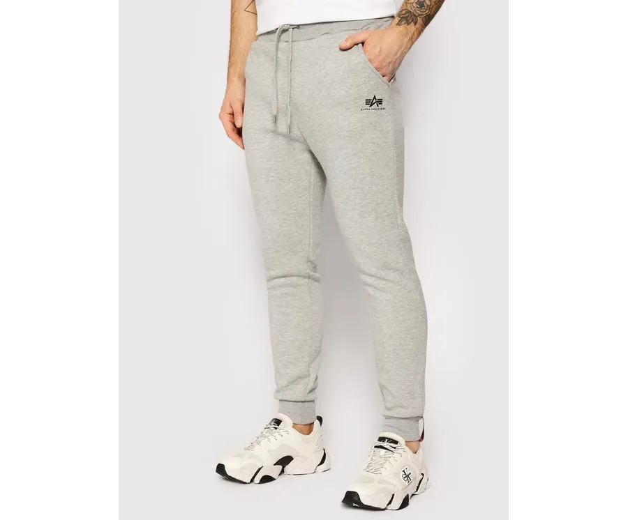 obrazek 1 Alpha Industries Spodnie dresowe Basic Jogger 116370 Szary Slim Fit