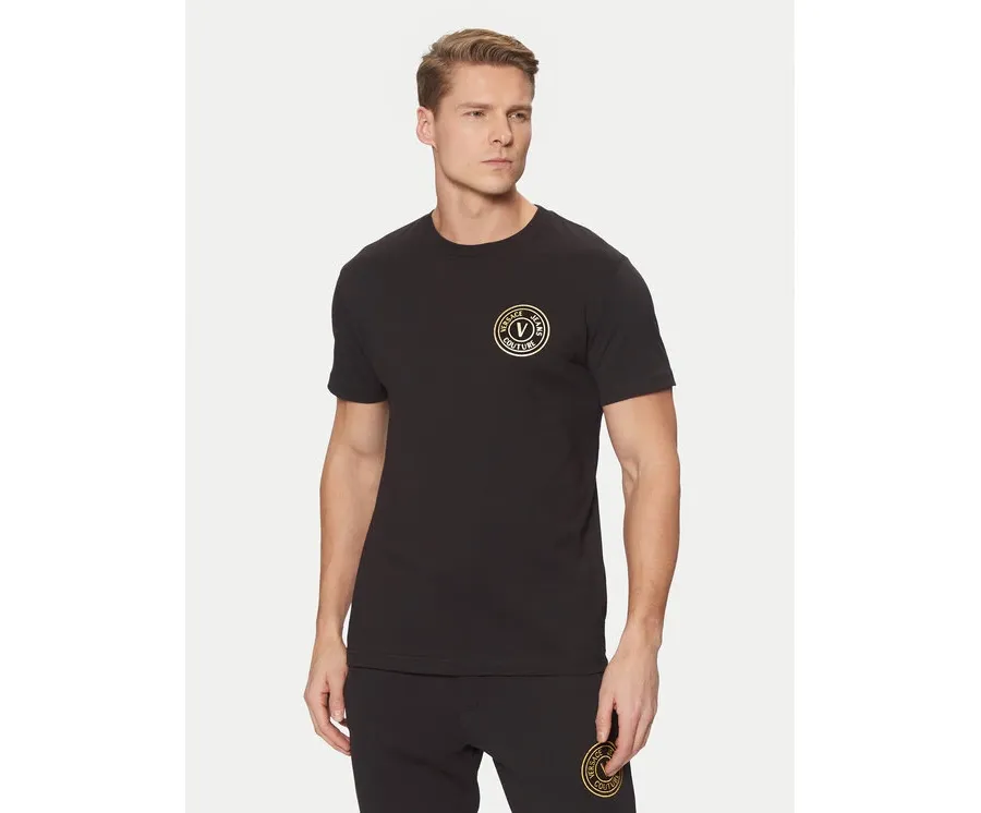 obrazek 1 Versace Jeans Couture T-Shirt 78GAHT00 Czarny Regular Fit