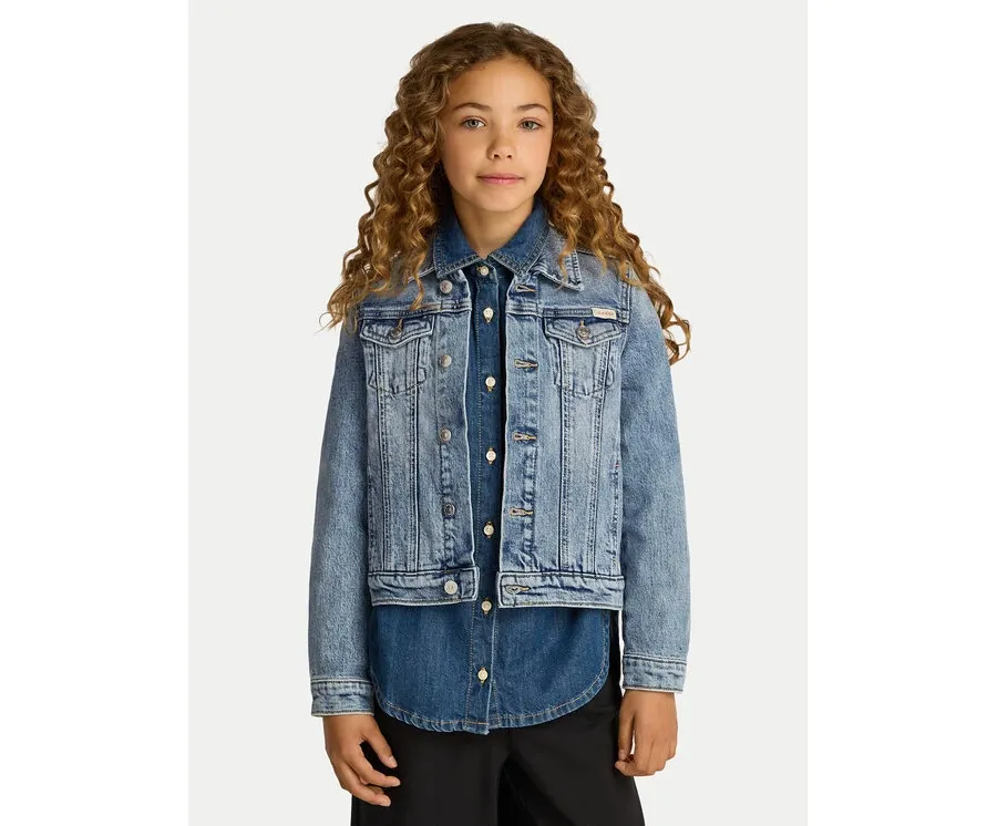 obrazek 1 Calvin Klein Jeans Kurtka jeansowa IG0IG02721 Niebieski Regular Fit