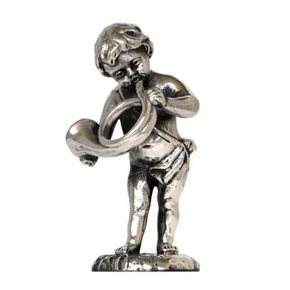 Zdjęcie Unikalny nożyk do listów z figurką cherubina z rogiem