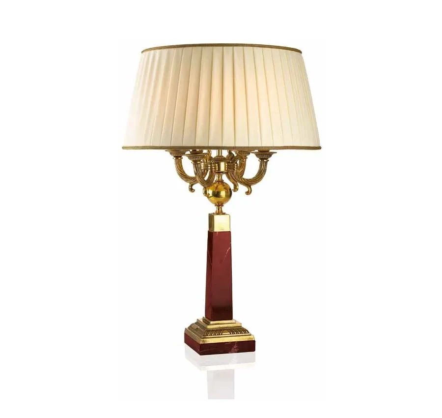 obrazek 1 Elitarna lampa Lumis do salonu z czerwonym marmurem