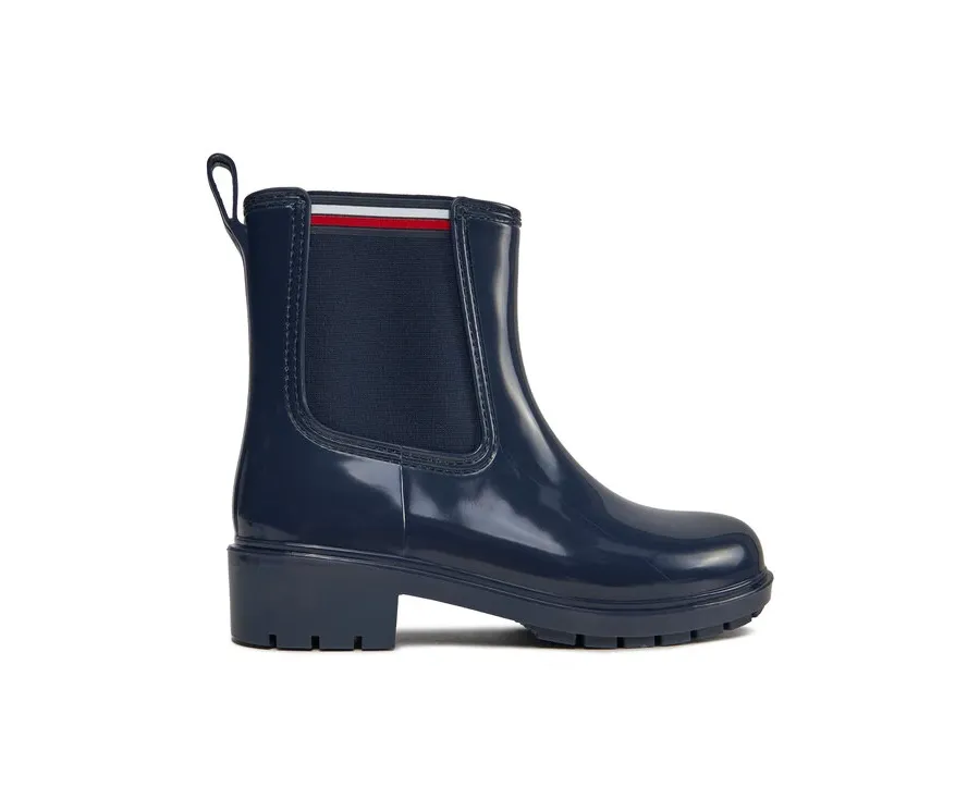 obrazek 1 Tommy Hilfiger Kalosze Essential Corporate FW0FW07762 Granatowy