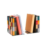 Picture Original shelf ending made of wood, veneer and metal