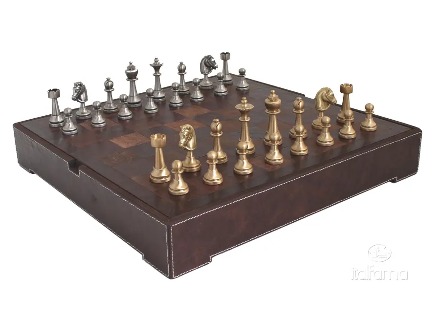 obrazek 1 Elegancki komplet szachowy - Italfama 29B+LEAT2