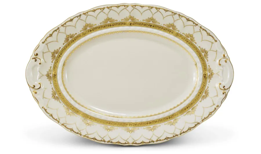 obrazek 4 Stylowa 25-częściowa zastawa obiadowa z porcelany z kolekcji Ivory wedding sonata – Leander