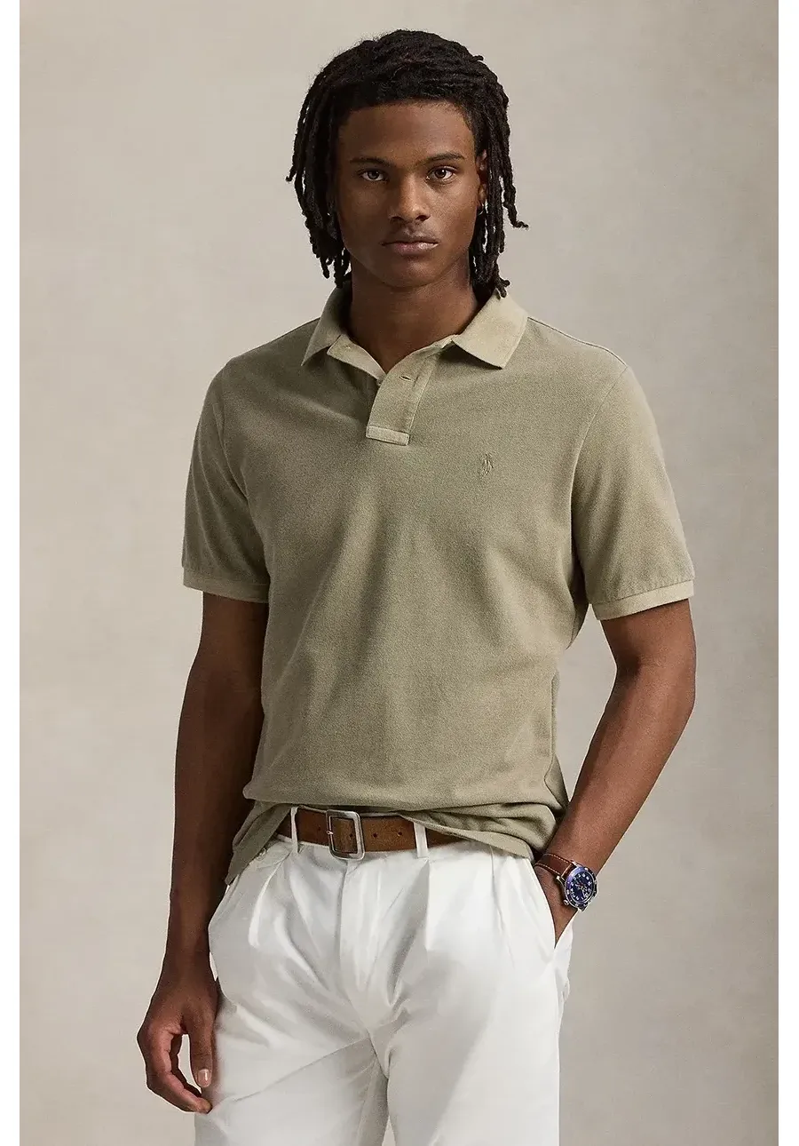 obrazek 1 Polo Ralph Lauren polo bawełniane męski kolor zielony gładki 710969626