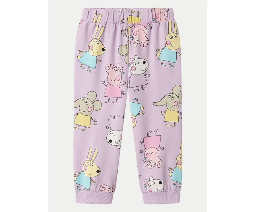 obrazek 1 NAME IT Spodnie dresowe Fira Peppa 13240633 Fioletowy Regular Fit