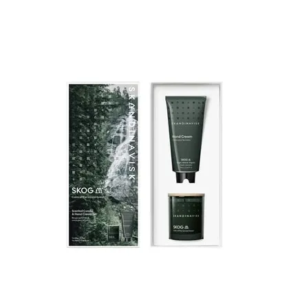Zdjęcie SKANDINAVISK SKOG Scented Candle & Hand Cream Set Zestaw świec 1 szt.