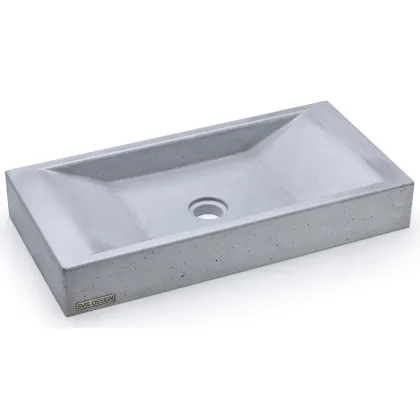 Zdjęcie Piękna umywalka 60 cm SIRIUS BASIC – jasnoszary, bez dekoru, bez lakieru