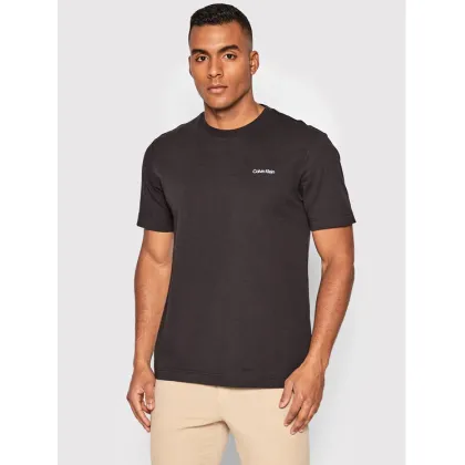 Zdjęcie Calvin Klein T-Shirt Micro Logo Interlock K10K109894 Czarny Regular Fit