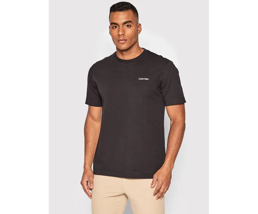 obrazek 1 Calvin Klein T-Shirt Micro Logo Interlock K10K109894 Czarny Regular Fit