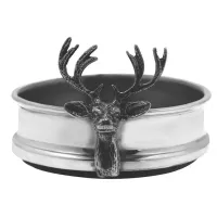Picture Fantastic wine bottle stand with a deer decoration