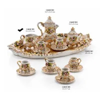 Picture Regimenthal milk jug with daisies - Valle d'oro Patchi