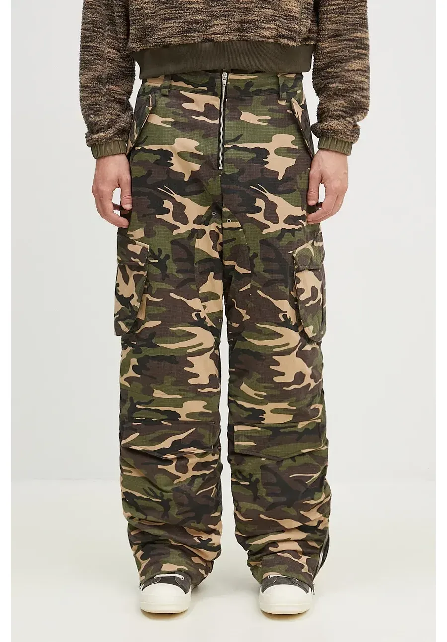 obrazek 1 Andersson Bell spodnie dwustronne Reversible Padded Camouflage Cargo Pants kolor zielony apa688m