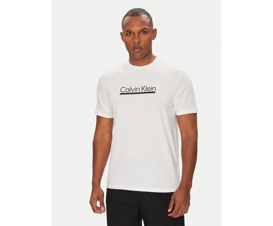 obrazek 1 Calvin Klein T-Shirt Outline Tape Graphic LV04RC852G Biały Regular Fit