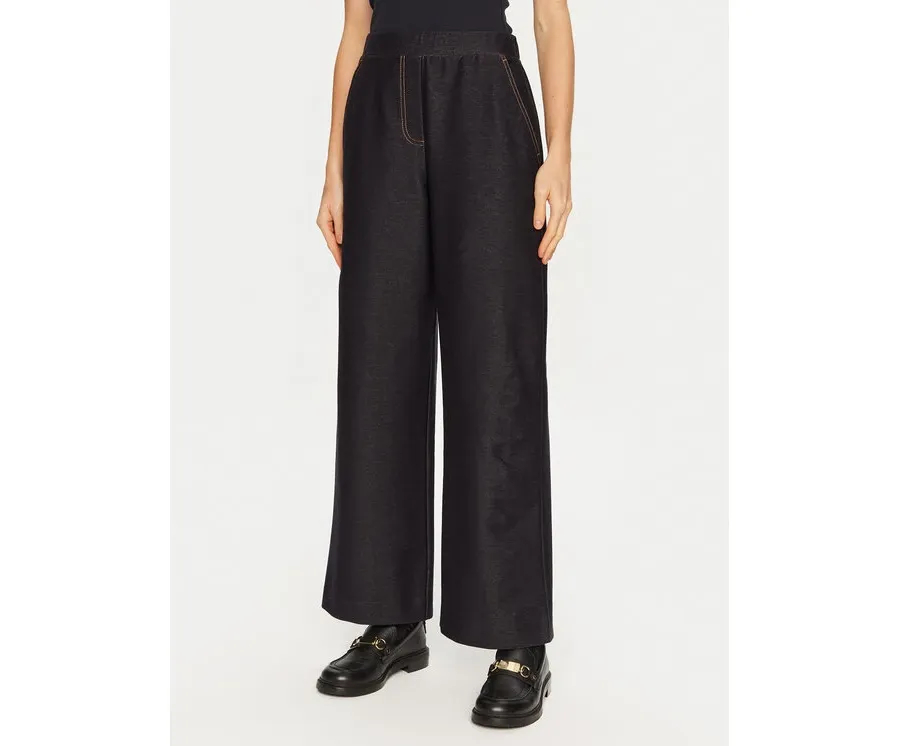 obrazek 1 Max Mara Leisure Spodnie materiałowe Foggia 2426786108 Granatowy Wide Leg