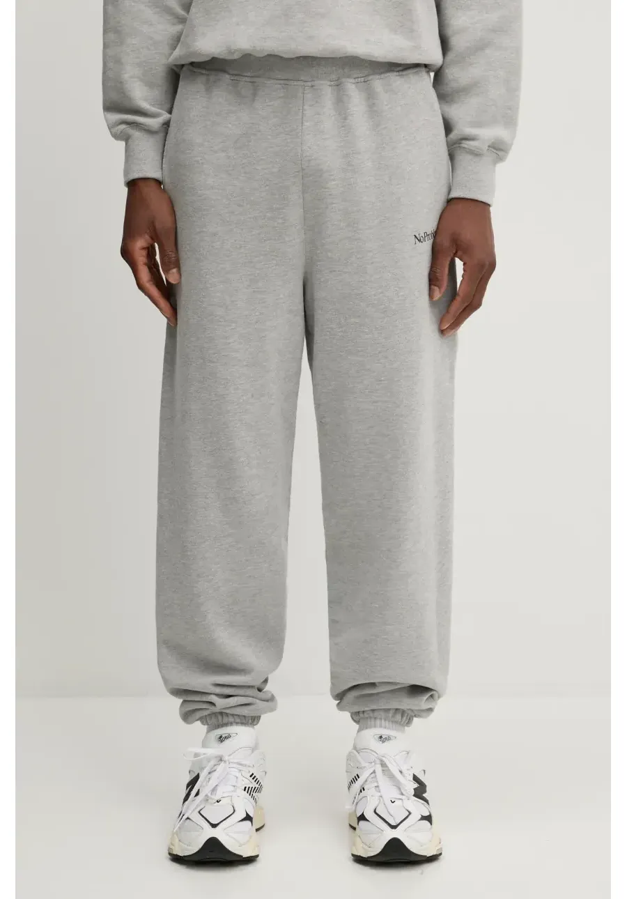 obrazek 1 No Problemo spodnie dresowe bawełniane Mini Problemo Sweatpant kolor szary z nadrukiem NP30009.02