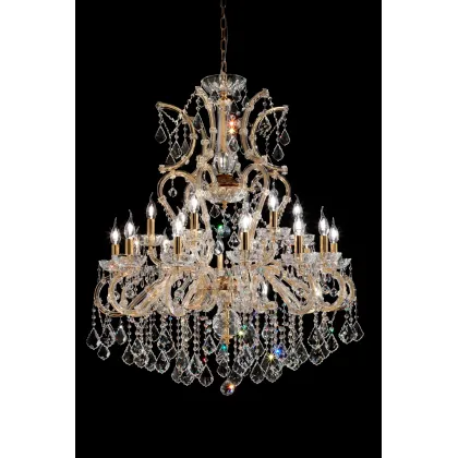 Zdjęcie Piękny włoski żyrandol wykonany z kryształu