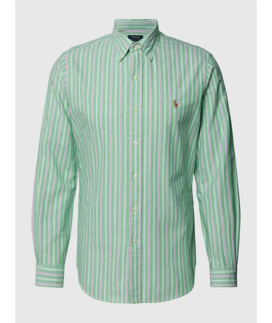 obrazek 1 Koszula casualowa o kroju slim fit z wzorem w paski