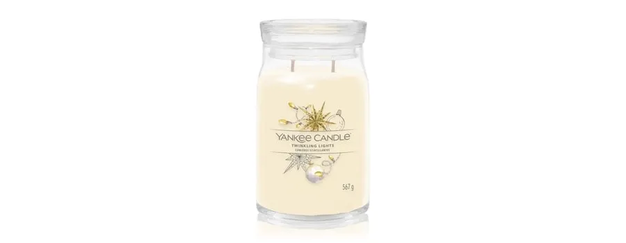 obrazek 1 Yankee Candle Twinkling Lights Signature Jar Świeca zapachowa 567 g