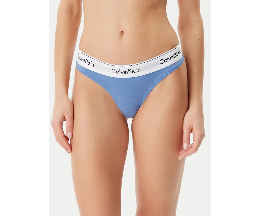 obrazek 1 Calvin Klein Underwear Stringi 0000F3786E Niebieski