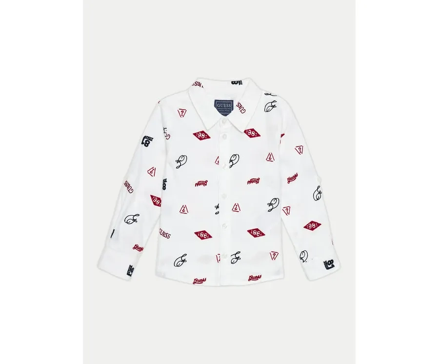 obrazek 1 Guess Koszula N4BH02 W9CL0 Biały Regular Fit