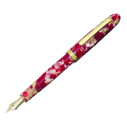 Picture Prestigious Platinum Celluloid Koi Fountain Pen
