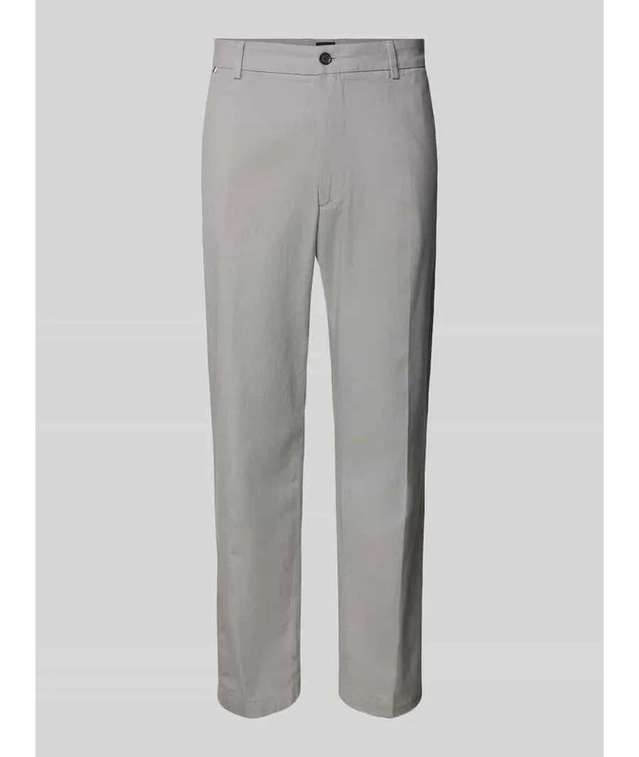 obrazek 1 Chinosy o kroju regular fit ze szlufkami na pasek model ‘Kane’