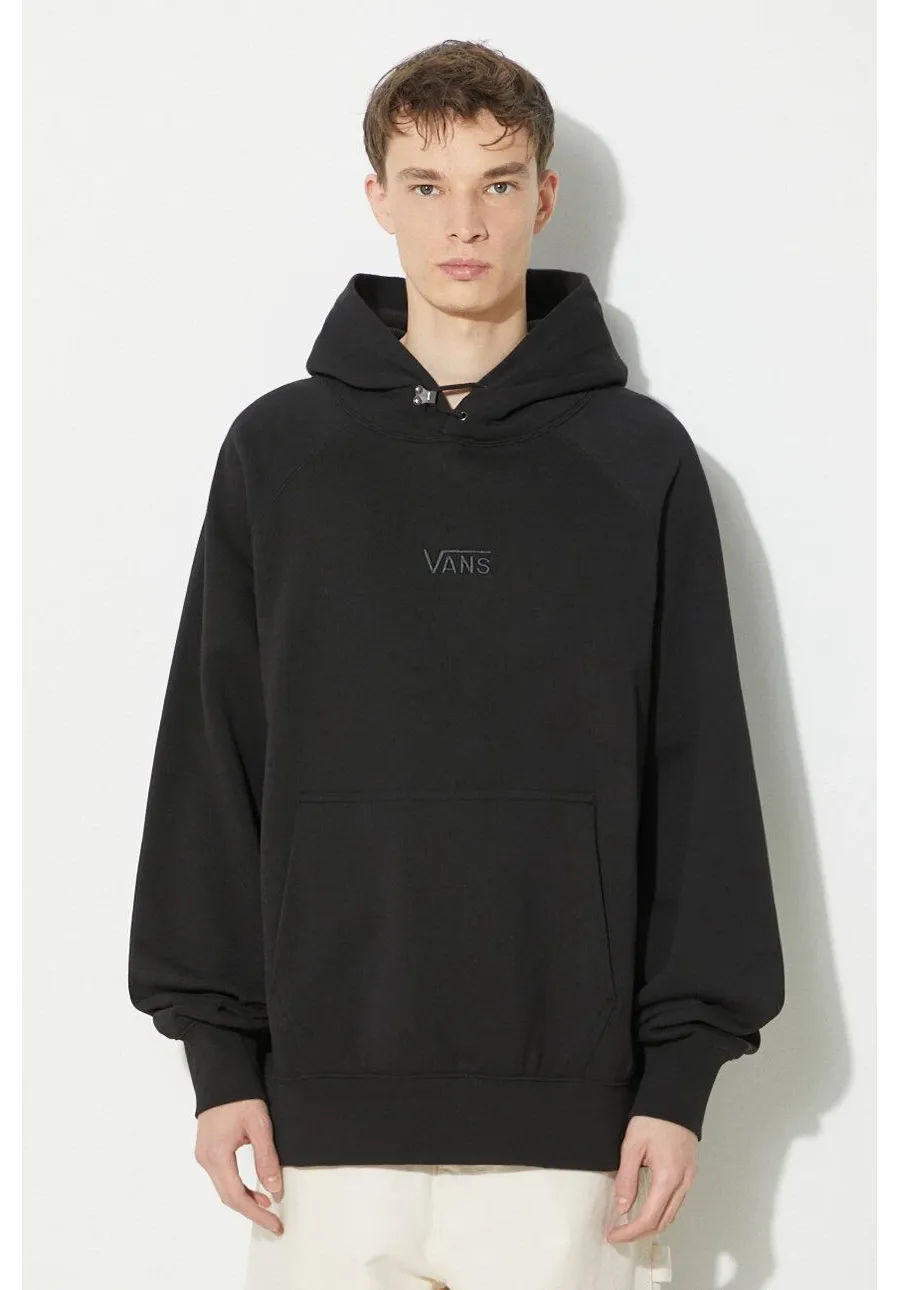 obrazek 1 Vans bluza bawełniana Premium Standards Hoodie Fleece LX męska kolor czarny z kapturem gładka VN000GZ1BLK1