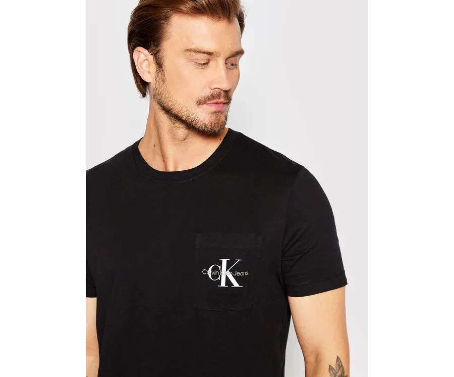 obrazek 1 Calvin Klein Jeans T-Shirt J30J320936 Czarny Slim Fit
