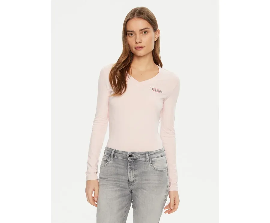 obrazek 1 Guess Jeans Bluzka W4YI21 J1314 Różowy Regular Fit