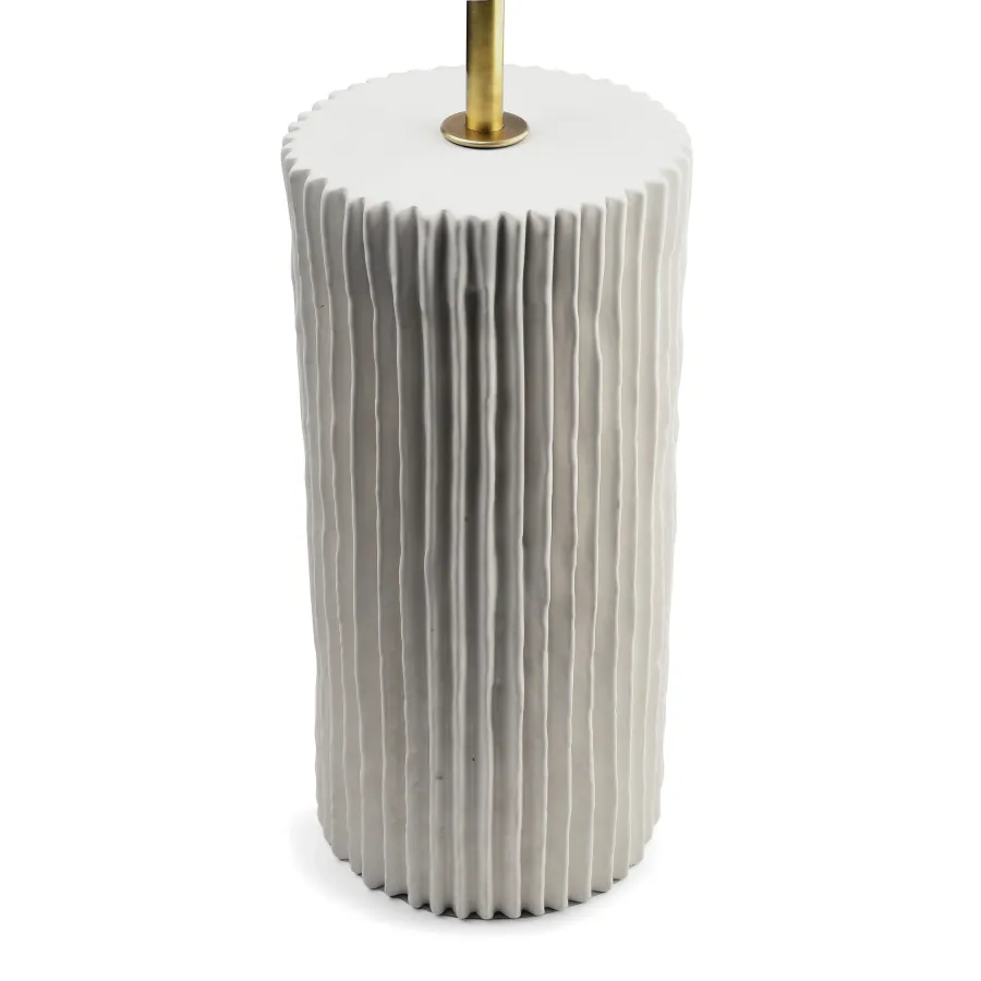 obrazek 3 Lampa stołowa z ceramiczną podstawą w kształcie kolumny H.66xL.60xP.16 cm