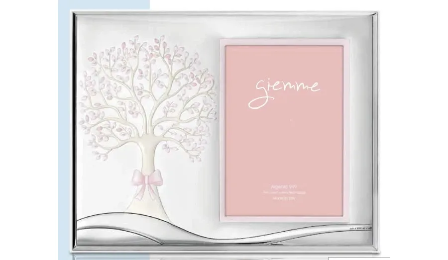 obrazek 1 Unikalna srebrna ramka na zdjęcia 9х13 cm zdobiona motywem drzewa