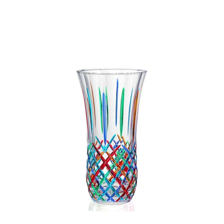 obrazek 1 Ręcznie malowany wazon ze szkła murano (25 cm)