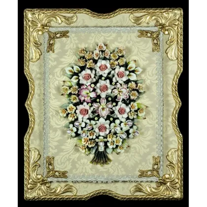 Zdjęcie Dekoracyjny obraz w porcelanowej ramie