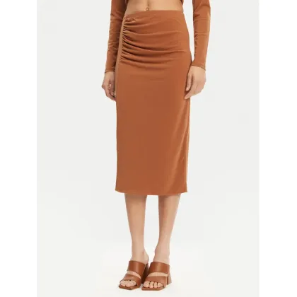 Zdjęcie ViCOLO Spódnica midi UD0010 Brązowy Regular Fit