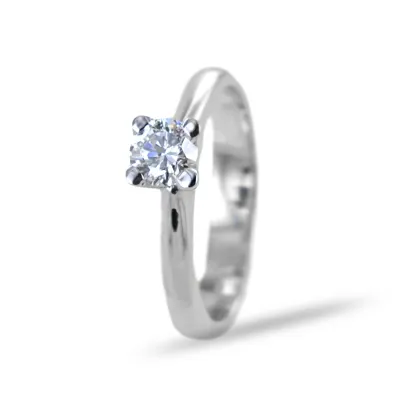 Zdjęcie Pierścionek Solitaire z dużym diamentem 0,40 karata