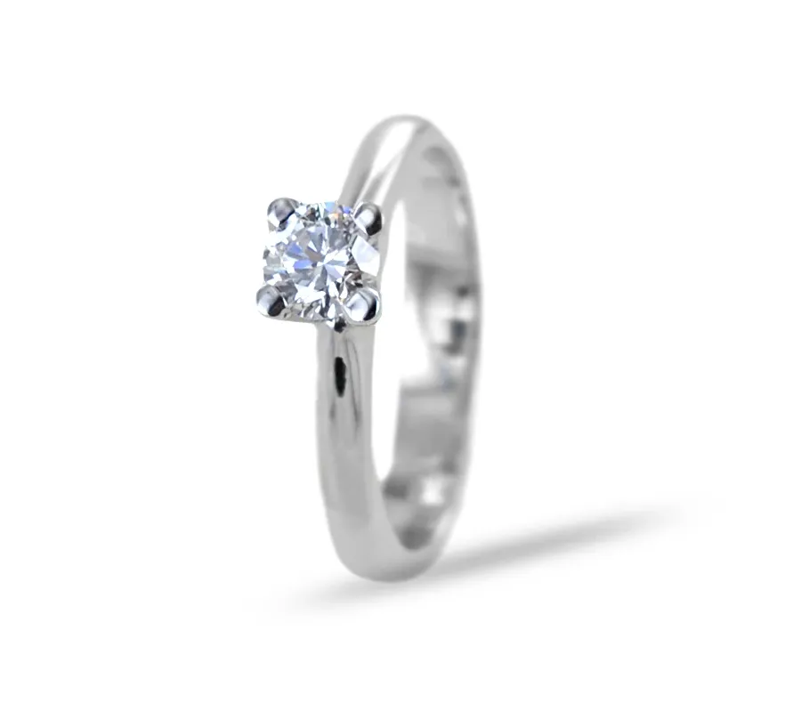 obrazek 1 Pierścionek Solitaire z dużym diamentem 0,40 karata