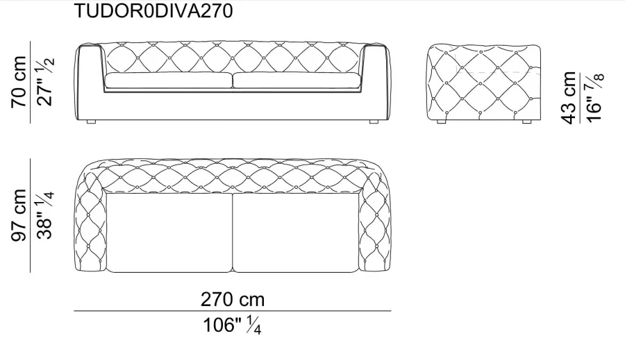 obrazek 3 Ekskluzywna sofa do salonu o różnych wykończeniach