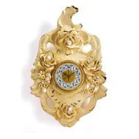 Zdjęcie Niesamowity ceramiczny zegar ścienny w kolorze kremowym