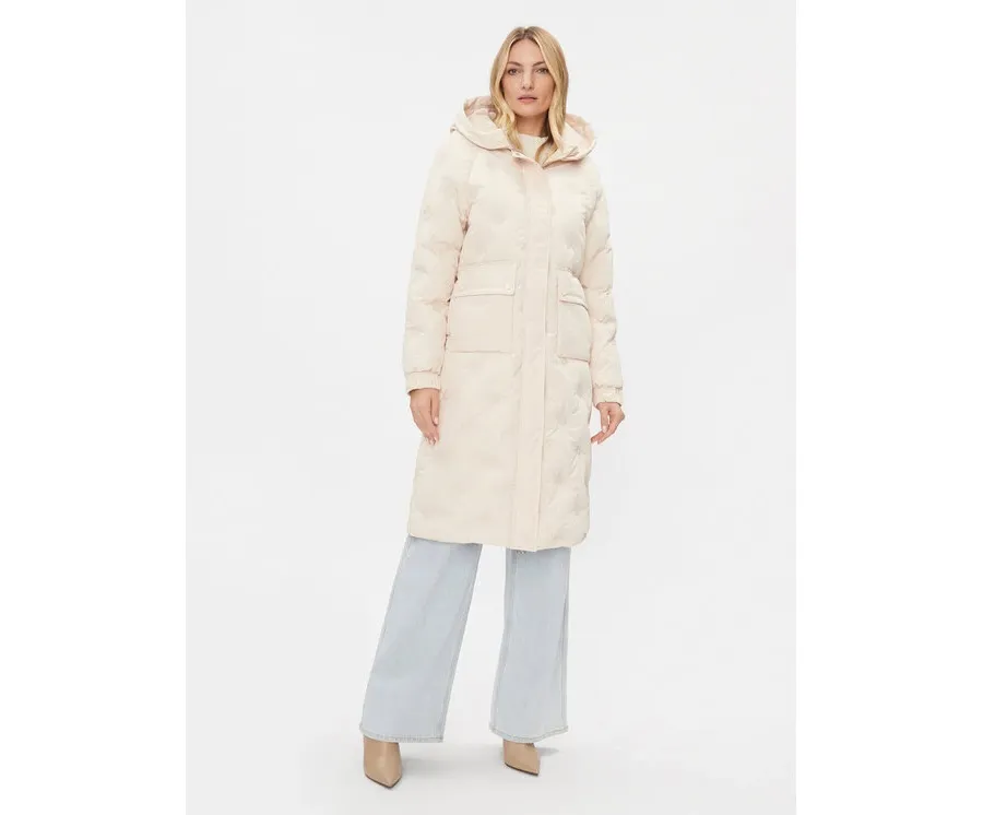 obrazek 1 Rinascimento Kurtka zimowa CFC0113536003 Écru Regular Fit