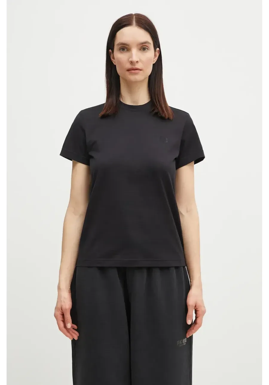 obrazek 1 Y-3 t-shirt bawełniany Regular Short Sleeve Tee damski kolor czarny IW0069