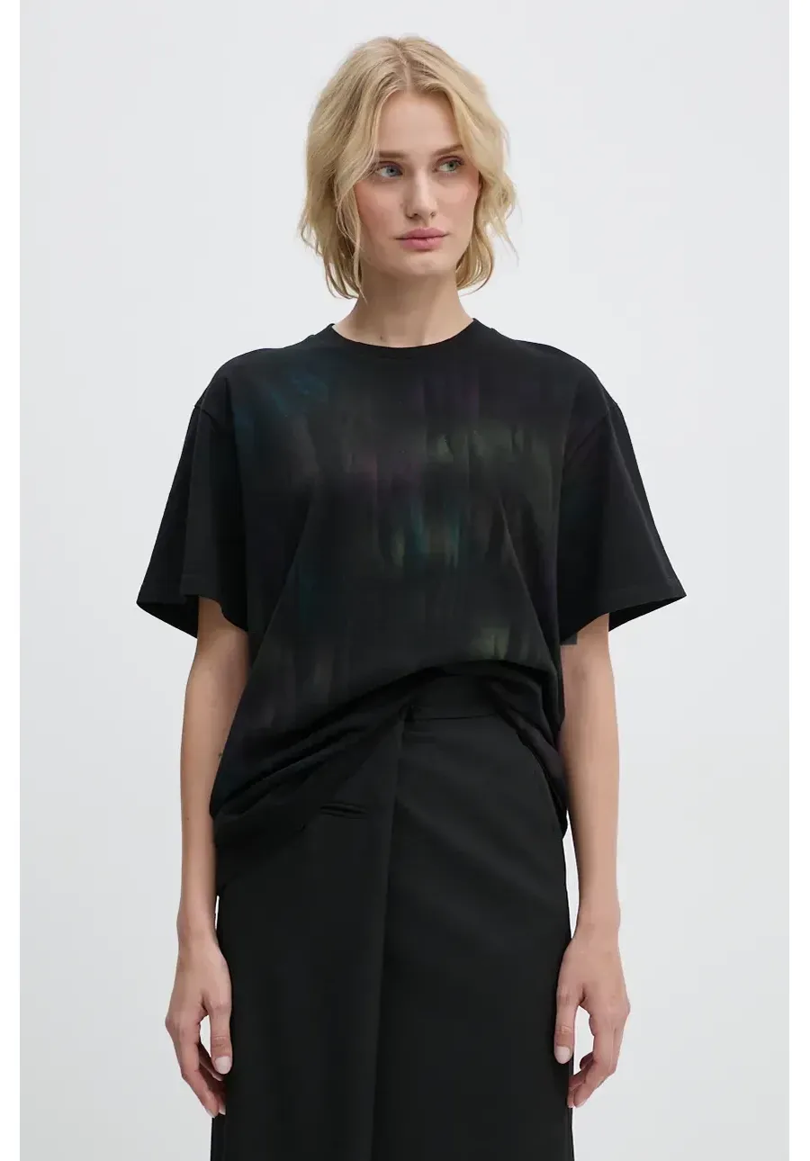 obrazek 1 MM6 Maison Margiela t-shirt bawełniany damski kolor czarny S62GD0193.S23962