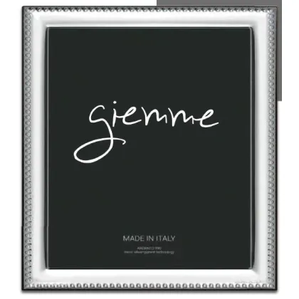 Picture Stylish silver photo frame 13x18 cm with decorated rim